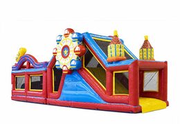 Koop een 13.5 meter lange modulaire rollercoaster stormbaan met passende 3D objecten voor kinderen. Bestel opblaasbare stormbanen nu online bij JB Inflatables Nederland