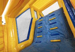 Koop modulaire 13.5m lange stormbaan in marble thema met passende 3D objecten voor kids kopen. Bestellen opblaasbare stormbanen nu online bij JB Inflatables Nederland