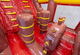 Stormbaan in thema piratenboot voor kids bestellen. Koop opblaasbare stormbanen nu online bij JB Inflatables Nederland