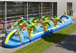 Spectaculaire opblaasbare beach buikschuifbaan 18meter lang met een extra brede baan bestellen voor kinderen. Koop opblaasbare buikschuifbanen nu online bij JB Inflatables Nederland