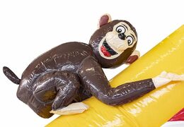 Opblaasbaar luchtkussen in amazon safari thema met glijbaan voor kinderen kopen