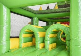 Krokodil opblaasbare 19m stormbaan met passende 3D objecten voor kids bestellen . Koop opblaasbare stormbanen nu online bij JB Inflatables Nederland