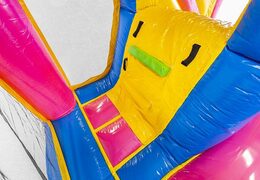 opblaasbaar springkussen in unicorn thema voor kinderen met glijbaan en objecten erin te kopen