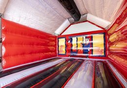 standaard opblaasbaar luchtkussen in dierenhotel met 3d dieren bestellen voor kinderen