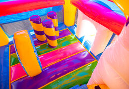 Inflatable multiplay super springkussen in unicorn thema voor kinderen te koop met ontzettend veel kleuren