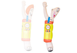 Abraham half pop naakt in een ton te koop voor verjaardagen