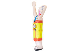 Opblaasbare halve Sarah en Abraham in ton