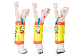 Opblaasbare halve abraham pop naakt in een ton kopen als blikvanger voor verjaardagen