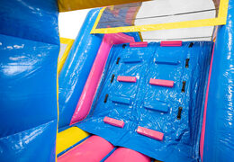 Koop 13 meter lange opblaasbare Flamingo stormbaan voor kinderen. Bestel opblaasbare stormbanen nu online bij JB Inflatables Nederland