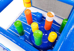 Pilaren in modulaire stormbaan surf bij JB