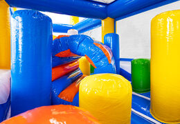 Blauw rood geel groen stormbaan kruipgat module pillar dodge