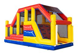 Rood geel blauw stormbaan module base jump