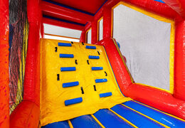 Klimwand in zelf te bouwen stormbaan uitbreiding Base Jump