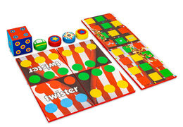 Kleurrijk spellenset voorkant van Softplay in Rollercoaster thema