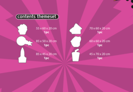 Inhoud van Softplay Themaset in Comic thema online bestellen bij JB