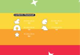 Inhoud van Softplay Themaset in Unicorn thema online bestellen bij JB