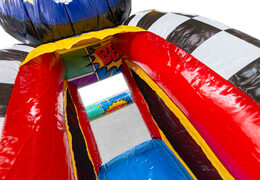 Opvallend Comic thema luchtkussen Midi Bounce springkussen te koop bij JB Inflatables