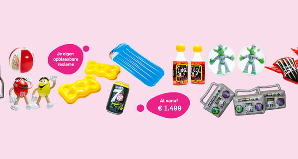 Op maat gemaakte oblaasbare reclame op aanvraag bij JB Inflatables