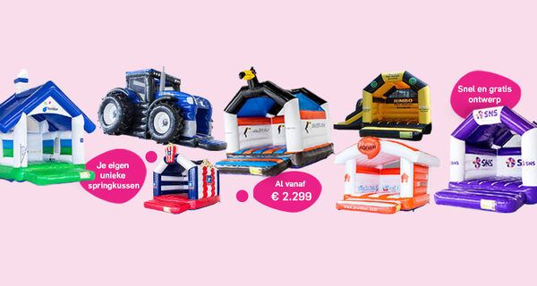 Op maat gemaakte springkussens op aanvraag bij JB Inflatables