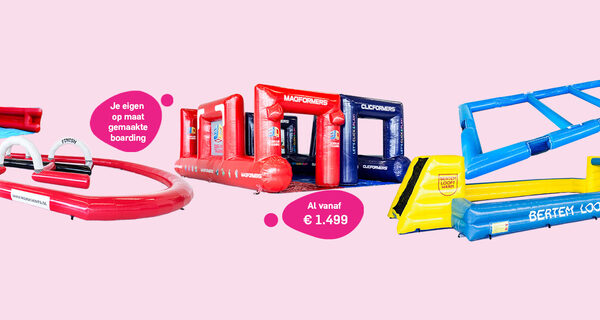Op maat gemaakte boarding op aanvraag bij JB Inflatables