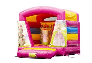 Klein springkussen overdekt kopen in prinses thema voor kinderen. Bestel springkussens online bij JB Inflatables Nederland