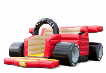 Uniek F1 auto springkussen  kopen voor kinderen. Bestel springkussens online bij JB Inflatables Nederland