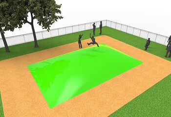 Standaard inflatable springberg in kleur groen kopen voor kinderen. Bestel opblaasbare springbergen nu online bij JB Inflatables Nederland