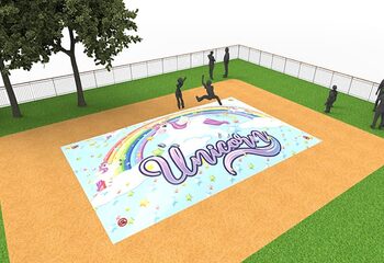Inflatable springberg in unicorn thema kopen voor kinderen. Bestel opblaasbare airmountain nu online bij JB Inflatables Nederland