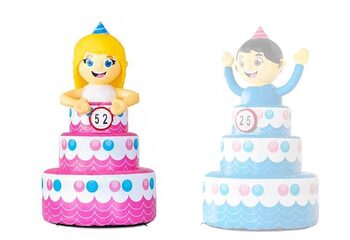 Sarah kids pop in de vorm van een taart kopen 