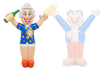 Opblaasbare Sarah pop met wijn in haar hand kopen als blinkvanger