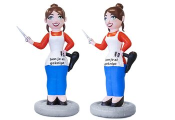 Opblaasbare Sarah pop kapster te koop