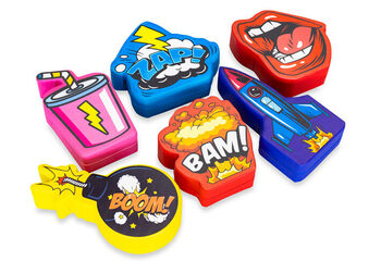 Softplay thema set comic afbeeldingen dieren