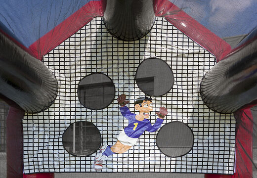 Snelheid schieten oftwel opblaasbare “Dikke Bertha” voetbalspel kopen. Bestel opblaasbare voetbalspel nu online bij JB Inflatables Nederland
