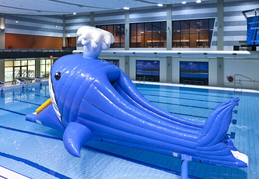 Spectaculaire Obstakel Run in thema walvis met uitdagende obstakel objecten bestellen voor zowel jong als oud. Koop opblaasbare zwembadspelen nu online bij JB Inflatables Nederland 