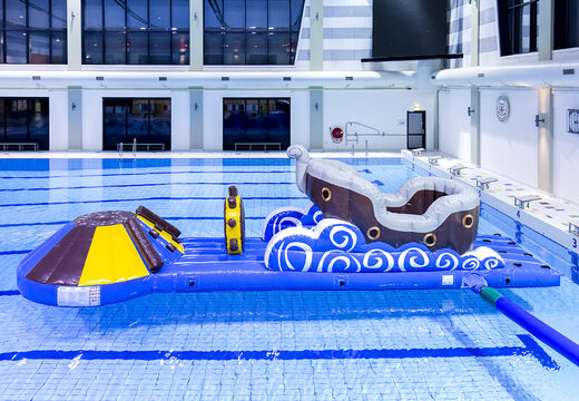 Haal luchtdichte opblaasbare glijbaan in thema piraten voor zowel jong als oud. Bestel opblaasbare zwembadspelen nu online bij JB Inflatables Nederland 