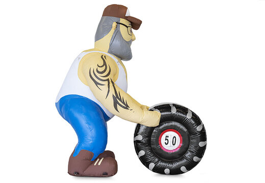 Abraham Trucker met autoband