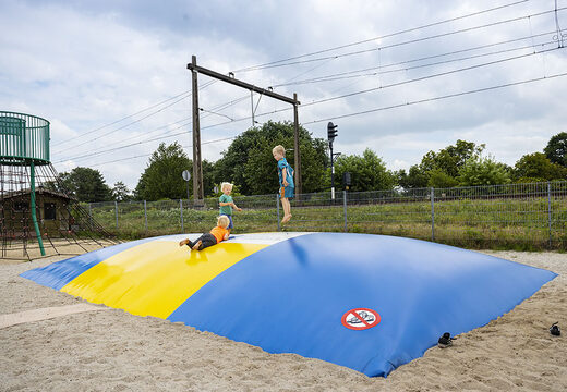 Op maat gemaakte opblaasbare airmountain in thema speeltuin kopen. Bestel opblaasbare springbergen nu online bij JB Inflatables Nederland