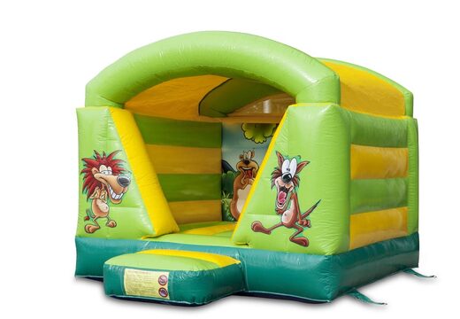 Mini overdekt jungle thema springkussen voor kids kopen. Bestel nu springkussens online bij JB Inflatables Nederland