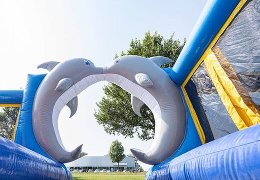 Opblaasbaar mega springkasteel in thema seaworld bestellen voor kids. Koop springkastelen online bij JB Inflatables Nederland 