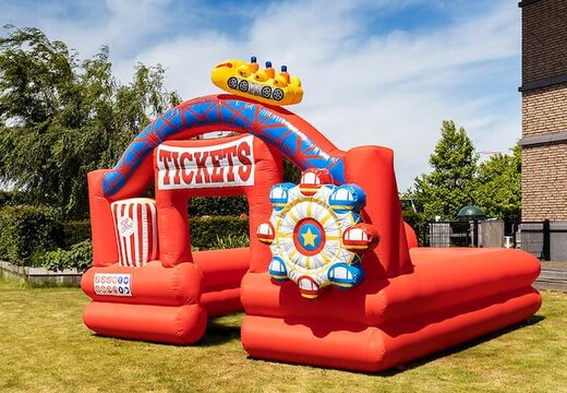 Opblaasbare schuim bubble park in thema rollercoaster kopen voor kinderen