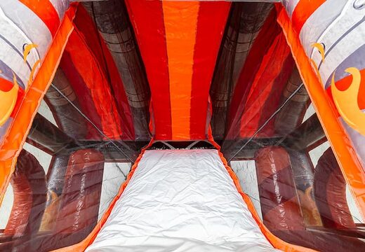 Springkussen in brandweer thema met een glijbaan en 3D objecten bestellen voor kids. Koop springkussens online bij JB Inflatables Nederland