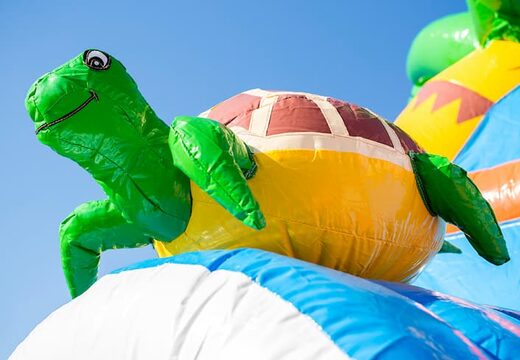 Maxifun super springkussen in felle kleuren en leuke 3D figuren in clownvis thema kopen bij JB Inflatables Nederland. Bestel springkussens nu online bij JB Inflatables Nederland