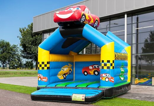 Standaard springkussen met een 3D object van een auto aan de bovenkant kopen voor kinderen. Bestel springkussen online bij JB Inflatables Nederland