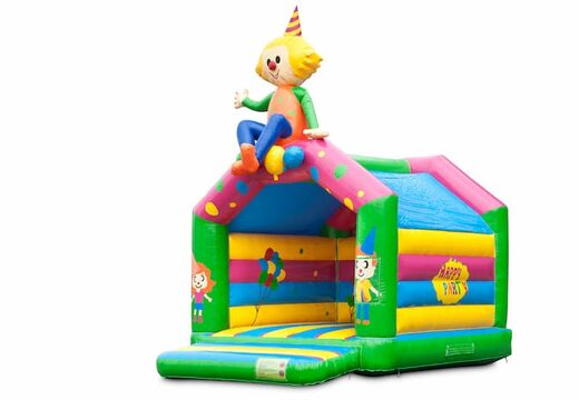 Standaard feest springkussens kopen in opvallende kleuren met bovenop een groot 3D object voor kinderen. Bestel springkussens online bij JB Inflatables Nederland