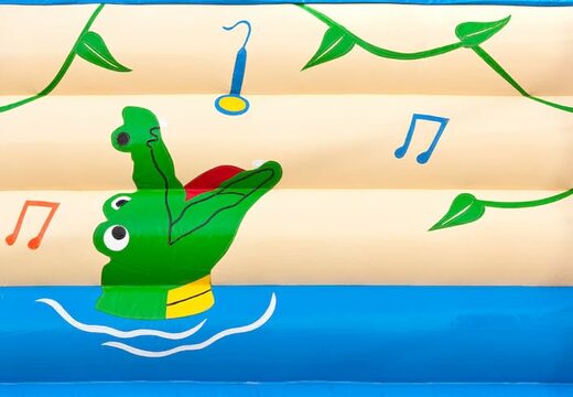 Standaard krokodil springkastelen met een 3D object aan de bovenkant kopen voor kinderen. Bestel springkastelen online bij JB Inflatables Nederland
