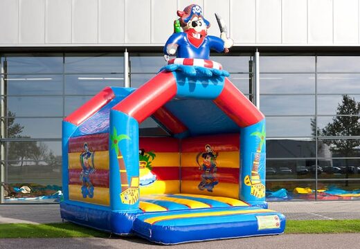 Standaard piraat springkussen met een 3D object aan de bovenkant kopen voor kinderen. Bestel springkussen online bij JB Inflatables Nederland