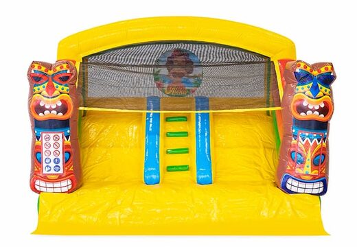 Overdekt opblaasbaar multiplay springkasteel bestellen in thema Hawaï voor kids bij JB Inflatables Nederland. Koop springkastelen online bij JB Inflatables Nederland
