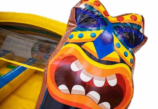 Splashy slide opblaasbaar multiplay springkasteel in thema Hawaï bij JB Inflatables Nederland. Koop springkastelen online bij JB Inflatables Nederland