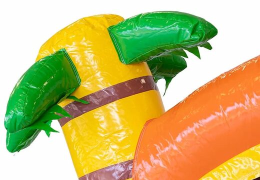 Opblaasbaar Jumpy Happy Splash springkussen met bad kopen in thema tropical Hawai voor kinderen bij JB Inflatables