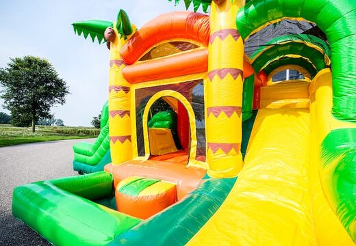 Bestel mini opblaasbare jungle luchtkussen met glijbaan voor kinderen. Koop opblaasbare luchtkussens online at JB Inflatables Nederland 